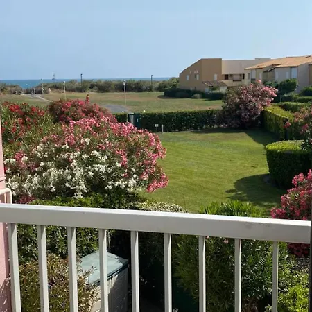 Cap D'Agde-T2 Cabine- 1Ere Ligne Plage Richelieu - Vue Mer Apartament